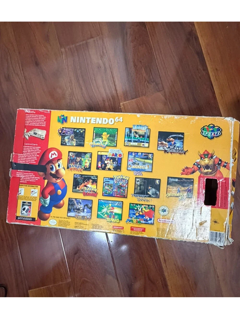 Nintendo 64 Toys 'R' Us Limited Edition Gold Console w/ Box, 2 Controllers N64